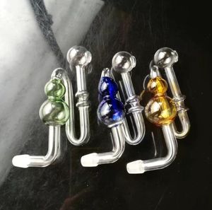 Glass Smoking Pipes Manufacture Hand-blown hookah Bongs Multi Bend Charge Hulu Shaoguo