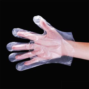 Cleaning Gloves 100Pcs/Bag Plastic Disposable Food Prep For Kitchen Cooking Handling Accessories Xbjk2003 Drop Delivery Home Garden Dhsik