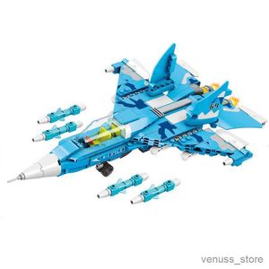 Blöcke Militär Kämpfer Luftfahrt Flugzeug Flugzeug UDSSR Modell Bausteine Kinder Pädagogisches Spielzeug Geschenk R230629