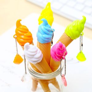 Pensje 36PCS/Zestaw koreańskie lody Śliczne długopisy śmieszne papiery papiernicze kawaii pen ballpoint Rollerball powrót do towarów szkolnych Kawai stacjonarna