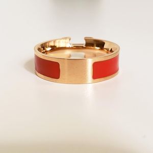 simplicidade clássico anel de ouro H diamantes de cristal anel de designer de marca anel de madrepérola masculino feminino alianças de casamento unissex