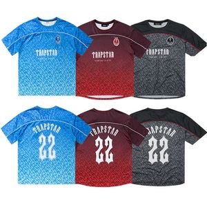 Designer Mens Shirt Trapstar Football Jersey Summer t Shirts Couples T-shirts Women Trapstars Street Fashion Pullovers Tees Mty7