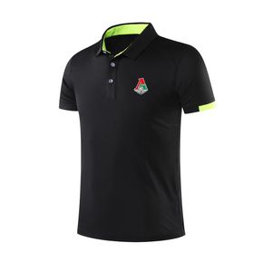 FC Lokomotiv Moskova Erkek ve Kadın Polo Moda Tasarımı Yumuşak Nefes Alabilir Mesh Spor T-Shirt Açık Hava Spor Gündelik Gömlek