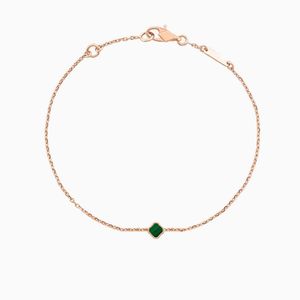 Urok bransoletki 1 Mini Notif Van Clover Clover Bracelets Four Leaf Bransoletka Luxury Biżuteria 18K Złota Bransoletka Bransoletka dla kobiet Srebrna łańcuch Elegancka biżuteria G P3FH