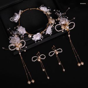 Hair Clips Handmade Luxury Prom Wedding Accessories Jewelry Bridal Flower Headdress Pearl Beads Headpieces For Brides