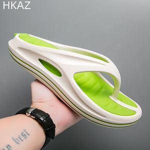 Kapcie męskie Summer Eva Flipflops grube dno duże rozmiar Masaż Wzrost Jeden pedał lekka modna moda 230629