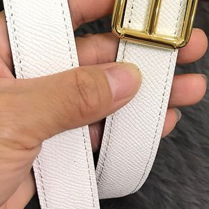 H Belt 32mm Man Woman Belt Designer Par Belt Designer Real Calfskin Made of Titanium Steel Gold-Plated Anniversary Gift Luxury Brand med Box 006