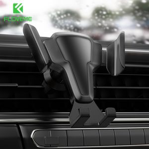 FloVeme telefonhållare Auto Lock Car Phone Holder Air Vent Clip Mount Stand No Magnetic Gravity Mobiltelefonstöd i bilen