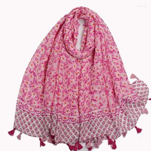 Cachecóis Es Design Xales Para Mulheres Estampa Floral Hijabs Lenço De Cabeça Muçulmano Protetor Solar Lenço De Viagem