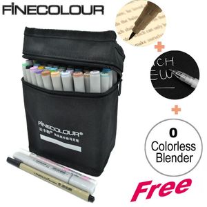 Markers FINECOLOUR Double Headed Sketch Marker Pen Architecture Alcohol Based Art Markers 36 48 60 72 Colors set Manga Drawing