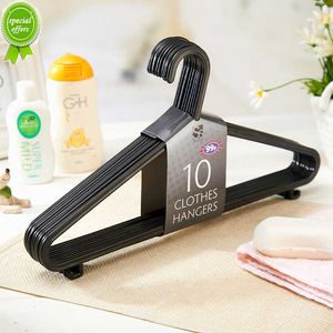 New 10pcs set Black Wardrobe Hangers For Clothes Rack Multi-function Closet Wardrobe Organizer For Clothes Coat Dry Rack