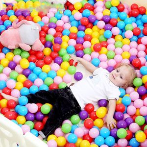 Balloon 400 pcs lot Eco-Friendly colored Soft Plastic Water Pool Ocean Wave Ball Baby Toys Stress Air Ball Outdoor Fun Sports Kid Toys 230628