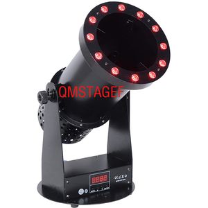 Z 12x3W RGB LED 1500W bezprzewodowego zdalnego sterowania DMX512 DJ Disco Wedding Party Etap 2 PCS Paper Cannon Maszyna konfetti z 2 torbami konfetti