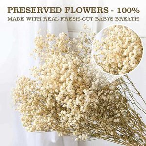 말린 꽃 100g 베이비 호흡 꽃다발베이스 가구 자연 마른 꽃 gypsophila 웨딩 장식 북유럽 가정 장식