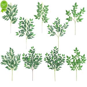 New Artificial Green Plant Fake Eucalyptus Leaf Flower Arrangement Accessories Wedding Home Decoration Fake Flowers