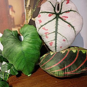 Cushion/Decorative Tropical Plants for Living Room Sofa Cushion Leaf Chair Back Seat Cushion Home Decoration Almohadas Para Dormir