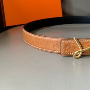 H 32mm Man Woman Par Belt Designer Real Calfskin gjord av Titanium Steel Gold-Plated Highest Counter Quality Classic Style med Box 009