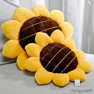 Cushion/Decorative Sunflower Cute for Sofa Living Room Bedroom Car Soft Cushion Body for Travel Home Decor R230629