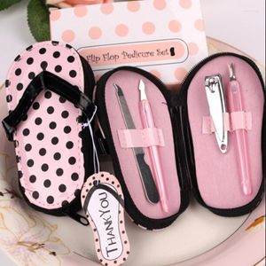 Party Favor 50set/lot Wedding Supplies Slippers Grooming Group Gift European-style Creative Nail Clippers Set Promotional Gifts