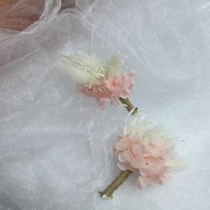 Flores secas natureza preservada hortênsia mini buquê de flores corsage acessórios de casamento decoração rústica diy arte artesanato convite