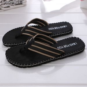 Slipare Summer Men Flip Flops Beach Sandals Nonslip Casual Flat Slides for Inhoor House Shoes Mane Slipper 230629