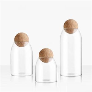 Annan hushållsorganisation 2,4 tums vinflaskan Decanter Cork Stopper Ersättare Träglasburk LID BALL XB DROP LEVERANS DHO57