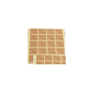 Adhesive Tapes 2016 Brown Sealing Stickers Hand Made Seals Kraft Paper Seal Sticker Gift Xb Drop Delivery Office School Business Ind Dhoau