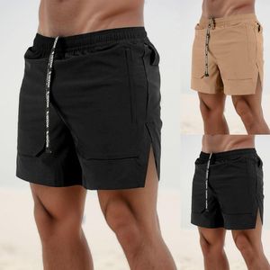 Pantaloncini da uomo Pantaloni da allenamento in tessuto sportivo estivo da uomo Attillati Allenamento da corsa all'aperto