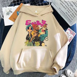 Erkek Hoodies Tişörtü Eğlenceli Anime Gorillaz Karikatür Hoodies Erkekler Harajuku Albümü Baskı Uzun Kollu Casual Hoody Kış Moda Punk Tarzı Kapşonlu Sweatshi J230629