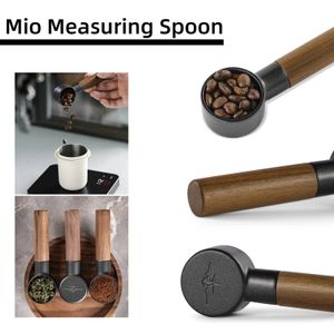 Kawa MHW-3bomber Coffee Pomiar Scoop Vintage drewniany uchwyt ze stali nierdzewnej Espresso Spoon Profesjonalne domowe akcesoria barista 230628