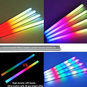 LED Tubes COOLMOON 30cm Aluminum Alloy RGB PC Case LED Strip Magnetic Computer Light Bar 5V/3PIN Small 4Pin ARGB Motherboard Light-Strip