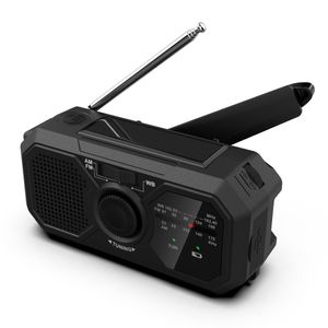 Radio Nyaste handvev Nödsberedningssolen AM/FM Outdoor Survival Generator Dynamo 1200mAh Telefon Charger Manual Ficklight Radio