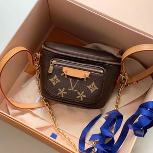 Mini bolsa bumbag city vaidade bolsa de ombro para câmera de luxo feminina M82335 bolsa clutch cinto bolsa de cintura masculina M82208 designer de couro genuíno crossbody bolsas de mão no peito