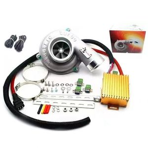 Auto Electric Turbo Supercharger Kit Thrust Motorcycle Electric Turbocharger Air Filter Aspirazione per tutte le auto migliorare la velocità