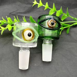 Glass Smoking Pipes Manufacture Hand-blown hookah Bongs Curved hook colored eyeglass bubble head