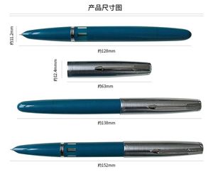 Pennor Original Yong Sheng 601 0,5 mm fin 12k Gold NiB Classic Antique Vacumatic Fountain Pen Metal+ABS Body Silver Cap