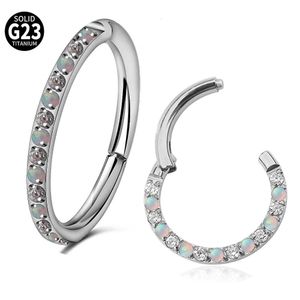 Navel Bell Button Rings StarBeautity 612mm G23 16G Septum Nos Ring Tragus Earring Piercing Clicker Helix Daith Hoop 230628