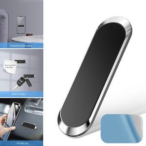 Bar Magnetic Car Phone Holder Dashboard Mini Strip Shape Stand For iPhone 14 Samsung Xiaomi Metal Magnet GPS Car Mount for Wall