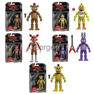 Minifig Fnaf Bear Midnight Harem Five Nights Joint Movable Detachable Game Action Figure At Five Nights Security Breach Model Kids Toy J230629