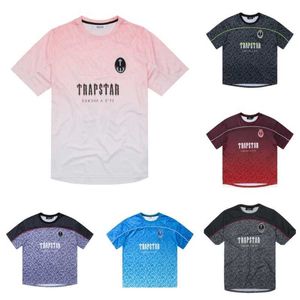 Trapstar Football Jersey Mens T Shirt Designer krótkie rękawie lato przyczyna hip hop street tops ur3f