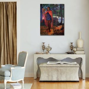 Riproduzioni di alta qualità dei dipinti di Paul Gauguin The Magician of Hivaoa Handmade Canvas Art Contemporary Living Room Decor