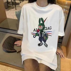 unisex Tasarımcı Pa t Gömlek Lüks Marka Giyim Palm Sprey Kalp Harf Açıları Pamuk Kısa Kollu İlkbahar Yaz Gelgit Mens Womens Tees Gömlek