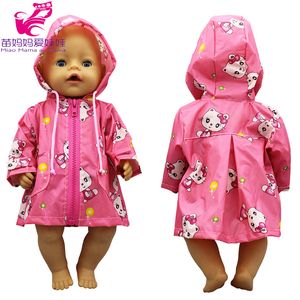 Acessórios para boneca 43 cm capa de chuva para bebê 18 polegadas fantasia de menina americana para brincar brinquedos roupas 230629
