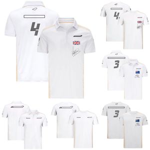 F1 Team Polo Shirt T-shirt Summer Formel 1 Driver Kort ärm T-shirt Ny F1 Racing Men Kvinnor överdimensionerade t-shirts utomhuströja