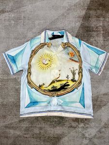 2023 verão mais recente chegada moda masculina designer de luxo camisas de cores bonitas - camisas de tamanho americano - camisas de manga curta de botão de designer masculino maravilhoso