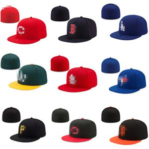 Chapéus ajustados Drop Real Original Bill Hats True Fit Hip Hop Baseball Hats Adulto Cotton Flat Closed Gorros Flex Cap Sun Mix Order Size 7-8