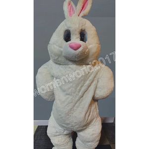 Костюм талисмана кролика для взрослых, костюм на Хэллоуин, Пасха, масштабный костюм для выступлений