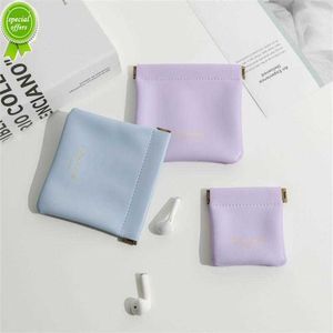 Bolsas de armazenamento de maquiagem PU fofas Bolsa organizadora para meninas Bolsa de moedas Maquiagem Cabos de dados Batom Fone de ouvido Diversos Bolsa de armazenamento para viagens