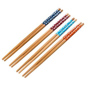 Chopsticks bambu återanvändbar kinesisk stil pinnar klassisk naturlig hugg pinnar diskmaskin säker 9 1/2 tum droppleverans hem garde dhs8p