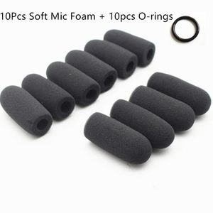 Microphones 10 Pcs Foam Windscreen Mic Windshields Quality Foam Cover Fit for David Clark M7 Headset Microphones